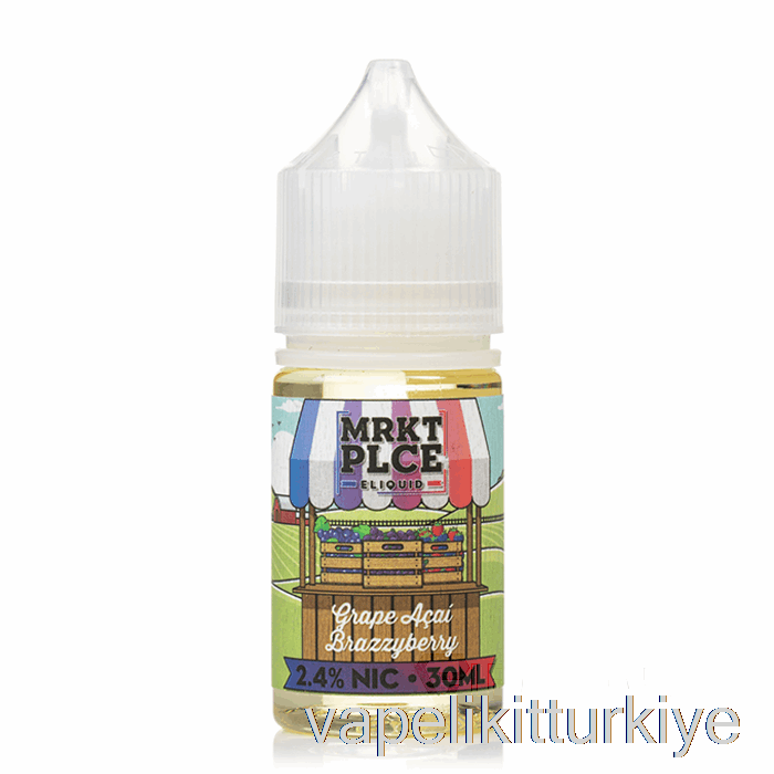 Vape Kalem Vape Mate Brazberry üzüm Acai - Mrkt Tuzları - 30ml 24mg